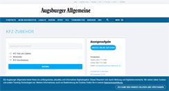 Desktop Screenshot of kfz-anzeigen.augsburger-allgemeine.de