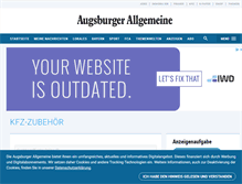 Tablet Screenshot of kfz-anzeigen.augsburger-allgemeine.de