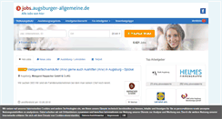 Desktop Screenshot of jobs.augsburger-allgemeine.de
