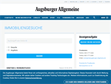Tablet Screenshot of immo-anzeigen.augsburger-allgemeine.de