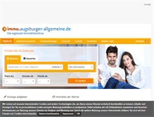 Tablet Screenshot of immobilien.augsburger-allgemeine.de